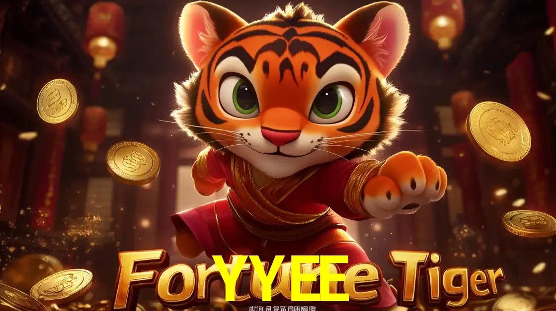 O carismático mascote do jogo de slot Fortune Tiger, um tigre fofo em pose de artes marciais, pronto para trazer sorte e multiplicadores de ganhos no cassino online YYEE.